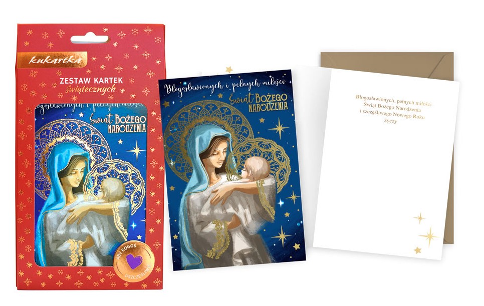 Zestaw karnetów świątecznych ZKA-003 BN Passion Cards